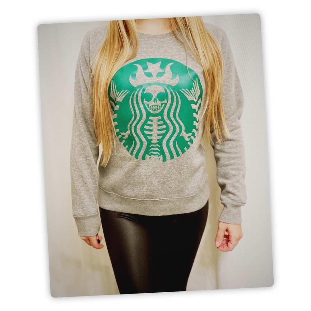 Spooky Starbucks Queen Sweater